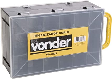 Organizador Para Ferramentas Plástico Duplo 315 cm X 200 cm X 115 cm VD 2003 - Vonder