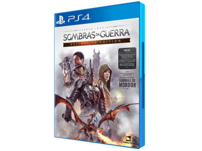 Terra Média: Sombras da Guerra Definitive Edition - para PS4 Sony - Jogos de Aventura - Magazine Ofertaesperta