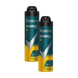 Kit 2 Desodorante Rexona Men V8 Aerosol Antitranspirante 48h 150ml