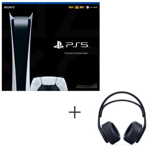 Console Playstation 5 Edição Digital + Headset sem fio Sony Pulse 3D