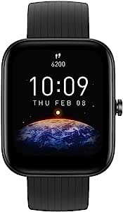 Amazfit 2022 new models bip 3 5atm 1.69" display Smartwatch inteligente para android ios -black