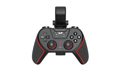 Redragon Controle Gamer Sempiten G712 Gamepad Sem Fio Bluetooth USB-C 2.4GHz Compatível c/ PC, Xbox, PlayStation, Android c/ Suporte p/ Celular Preto