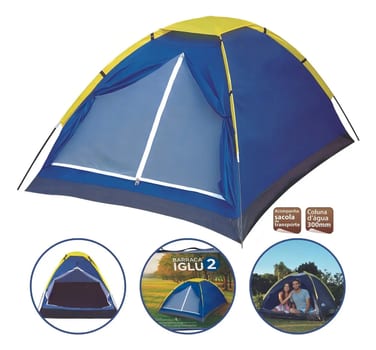 Barraca Camping Iglu Para 2 Pessoas Azul - Mor