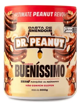 Pasta de amendoim com whey protein bueníssimo 600g Dr. Peanut