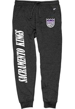 Blue 84 Calça de moletom masculina licenciada oficialmente pela NBA, carvão