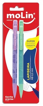 Lapiseira Molin MB 0,5mm - Blister c/ 2 unidades