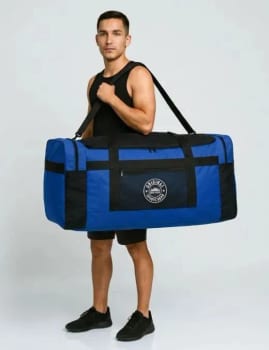 Bolsa de Viagem Vb Bags 86L Poliéster Grande Alça Ajustável Dobrável