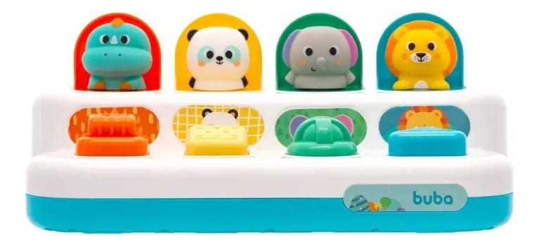 Buba Pop-up Brinquedo Infantil Pop-up Zoo Animais Multicor