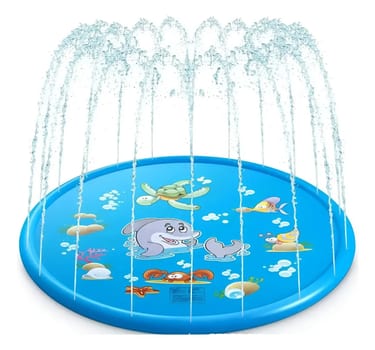 Piscina Fonte Chafariz Infantil Animais Pet Crianças Tapete Azul