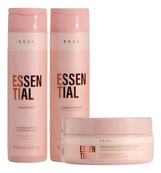 Braé Essential Kit Shampoo250ml+cond250ml+máscara200g