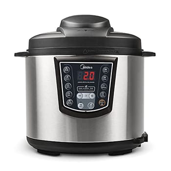 Midea Panela de Pressão Elétrica 6L Digital, Inox/Preto, 220v