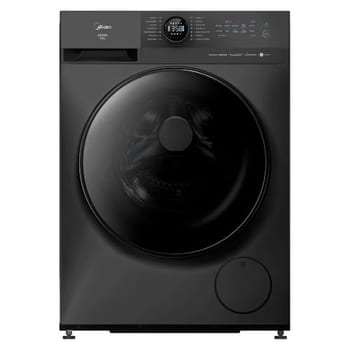 Lavadora de Roupas Midea Slim 11kg HealthGuard Smart Inverter Água Fria e Quente Titanium MF201W110WB/GK-01