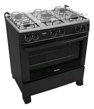 Fogão 5 Bocas A Gás Itatiaia Star New Forno 88l Preto Bivolt