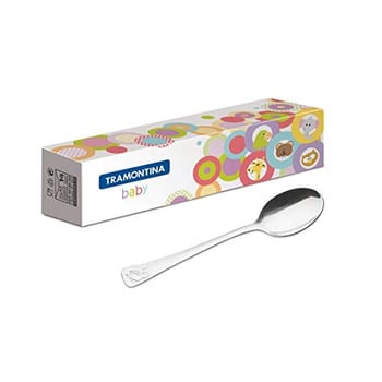 Colher Infantil Tramontina Baby Friends em Aço Inox