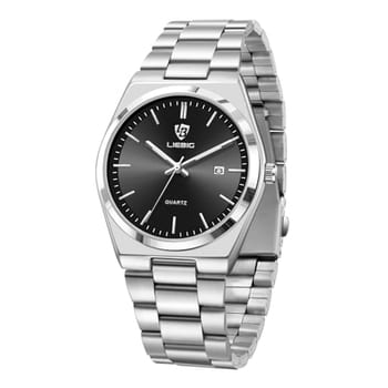 Relógio masculino gosasa quartzo pulseira aço inoxidável caixa ultra fina 9mm luminoso resistente à água casual luxo minimalista com calendário