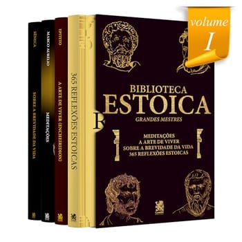 Biblioteca Estoica: Grandes Mestres Volume I - Box com 4 Livros