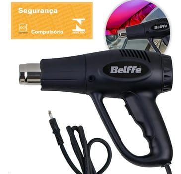 Soprador Térmico 2 Estágios Ar Quente 1500/2000w Belffe Cor Preto