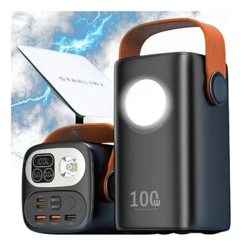 Power Bank 60.000mah 100w Para - Starlink Mini Ultra Rápido Carregador Portátil E Notebooks celulares computadores viagens trabalho home office