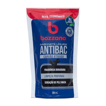 Bozzano Sabonete Líquido Antibac Carvão Ativado Refil 200ml