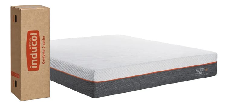 Colchão Queen Enjoy Inducol 158x198cm 25cm Altura 100%espuma
