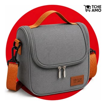 Bolsa Isotérmica Térmica Lancheira Marmita Sacola Para Academia Trabalho Escola e Passeios Alça Removivel Tche Amo