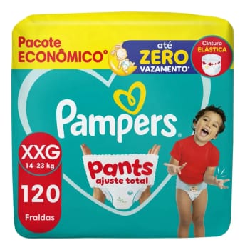 Fralda Pampers Pants Ajuste Total Tamanho XXG 120 Unidades