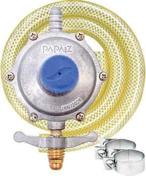 Registro Regulador de Gás Papaiz Gás Control 2kg/h com mangueira de 1,25m 906P1M125