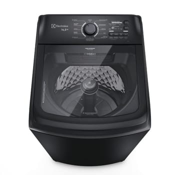Máquina de Lavar Electrolux 14,5kg Preta Efficient Cesto Inox Jet&Clean e Filtro Fiapos 127v LEP15