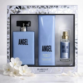Kit Creme Corporal Angel Perfume De Cabelo E Perfume 100 Ml