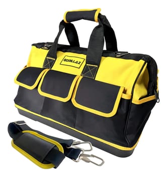 Bolsa Mala Ferramentas Epm Tools Oxford 1680D 16 Bolsos Fundo Borracha