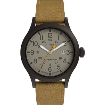 Timex Relógio masculino Expedition Scout de 40 mm - pulseira marrom e mostrador bronze, Marrom