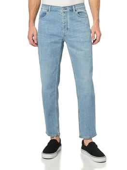 Hugo Calça jeans masculina Brody Slim, Gelo azul, 35W / 32L