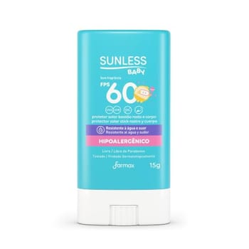 Sunless Protetor Solar Baby Bastão FPS60 15G