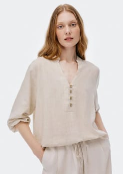 Blusa Feminina Manga 3/4 Em Viscolinho Hering