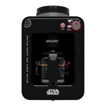 Cafeteira Elétrica Mallory Darth Brew Star Wars 220V - Com Moedor de Grãos – Edição Limitada Numerada