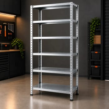 Estante Prateleira De Aço Galvanizado 6 Bandejas 198x90cm