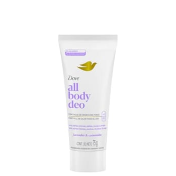 Dove All Body, Desodorante Corporal Em Creme, Para o Corpo Todo, Lavanda e Camomila 75g