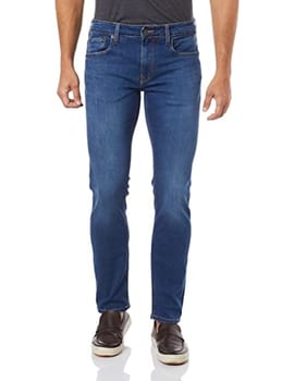 Jeans Five Pockets Skinny, Clavin Klein, Masculino, Azul, 38