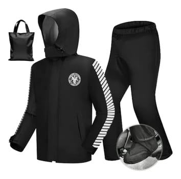 Capa De Chuva Moto Com Capuz Impermeável Motoqueiro
