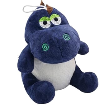Ursinho Dino de Pelúcia Dinossauro Super Macio, Antialérgico, com Olhos Bordados, 17 cm, Verde, Azul, Laranja e Rosa, Brinquedo Infantil Decorativo