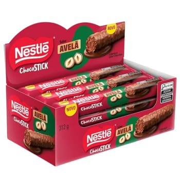 Chocostick Nestlé Avelã 26g - 12 unidades
