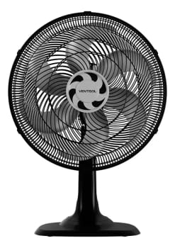 Ventilador de Mesa Ventisol Turbo 6 Pás 40 cm Preto