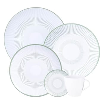 Aparelho de Jantar Tramontina Lineare em Porcelana Decorada 20 Peças