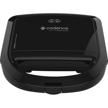 Sanduicheira Elétrica Cadence Toast & Grill, Preta, 750W, 110V, SAN260