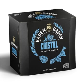 Baden Baden Cerveja Cristal, Pack 6 Latas 350ml