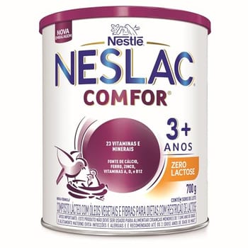 Neslac Comfor Zero Lactose - Composto Lácteo, Fórmula infantil, 700g