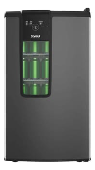 Consul Cervejeira Titanium CZD12MT 83L 127V Cinza Escuro com porta de vidro