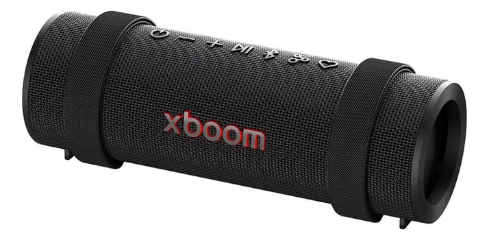 Caixa de Som LG XBOOM Grab, Bateria recarregável, IP67, até 20h de reprodução, luzes multicolor e resistência militar