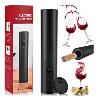 Saca-rolhas Elétrico Automático Portátil de Pilhas para Vinhos