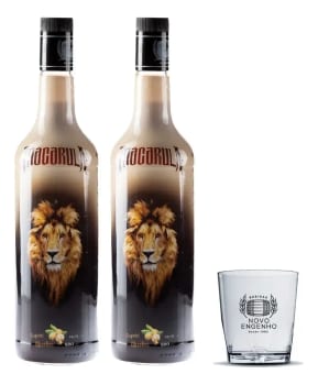 Kit 2 Garrafas Coquetel Alcoólico Licor Macarula Cream 750ml